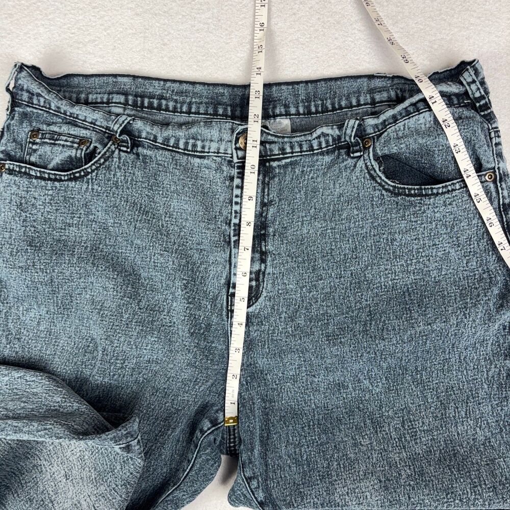 Diane Gilman High Rise Slim Straight Jeans Women's 18W Plus Blue Preppy Retro - Picture 6 of 8